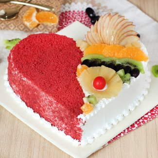 Red Velvet Fruity Cake